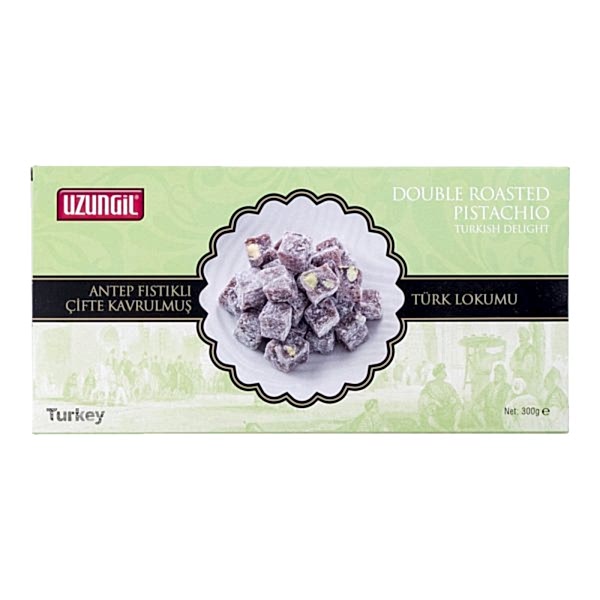 Çifte Kavrulmuş Antep Fıstıklı Lokum 300 Gr