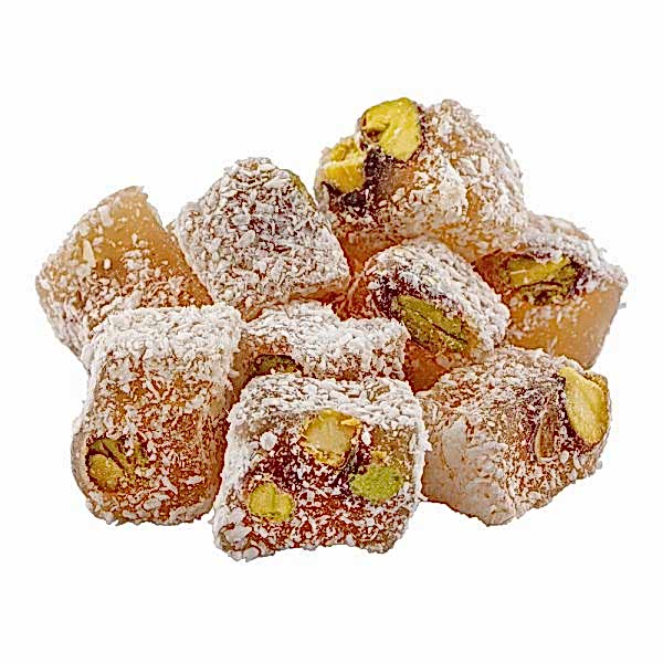 Çifte Kavrulmuş Hindistan Cevizli Antep Fıstıklı Lokum