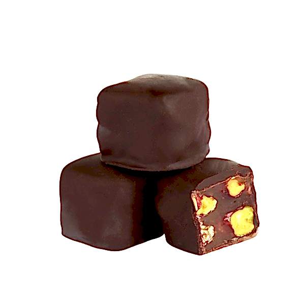 Sütlü Çikolata Kaplı Çifte Kavrulmuş Antep Fıstıklı Lokum