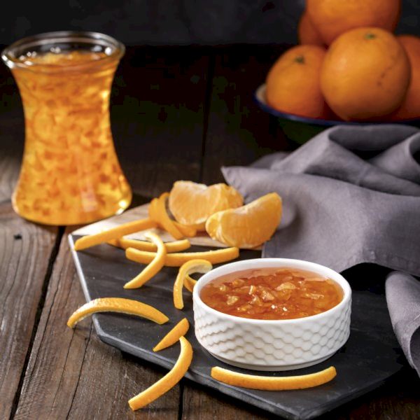 Portakal Kabuğu Reçeli Cam Kavanoz