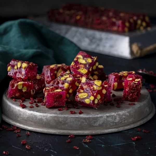 Special Antep Fıstıklı Narlı Zereşkli Lokum Hediyelik Kutu