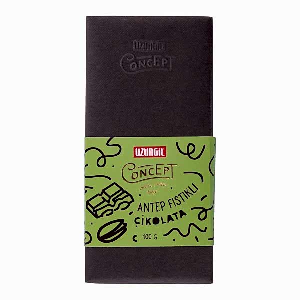 Sütlü Çikolata Antep Fıstıklı Bar 100 Gr