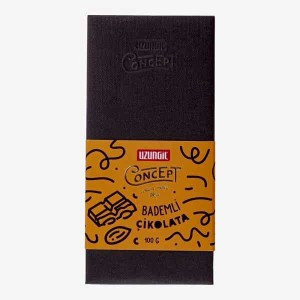 Sütlü Çikolata Bademli Bar 100 Gr